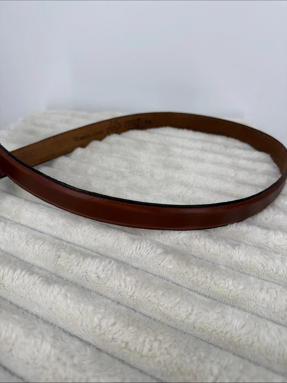 Vintage Chaucer Leather Brown Belt size 40